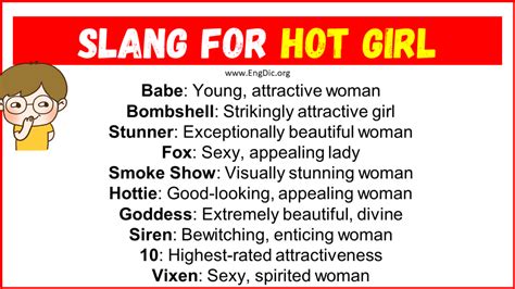 hottie pronunciation|another word for hot girl.